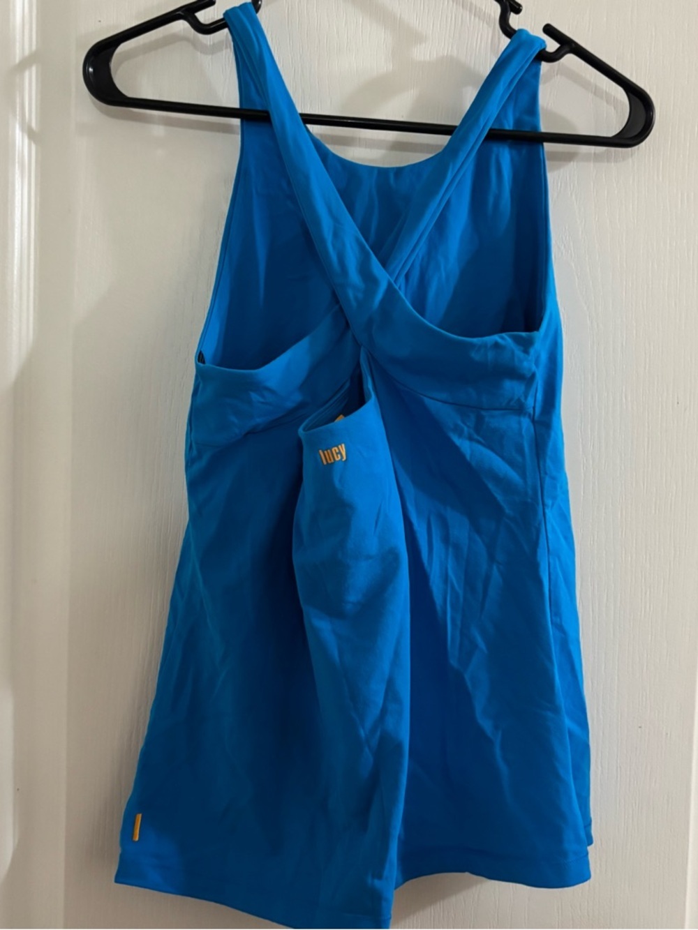 Lucy Bright Blue Athletic Tank Top - Picture 2 of 4
